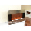 36" stainless steel face decor flame electric fireplace heater